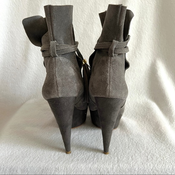 Colin Stuart for Victoria’s Secret Suede Platform Stiletto Booties - Picture 11 of 15